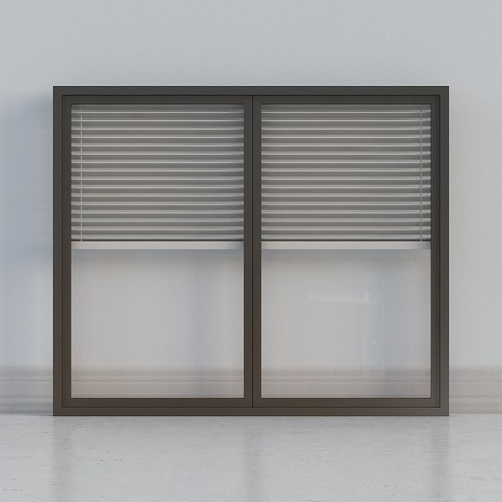 Elegant Low-Poly Window Design 3D model