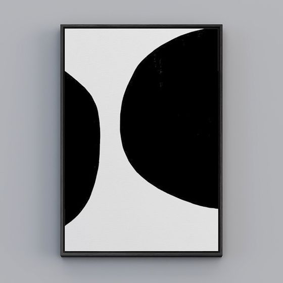 Abstract Frame 3D Model for Artistic Projects