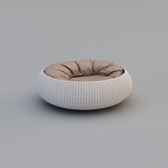 Stylish Round Sofa Bed 3D model for Modern Interiors