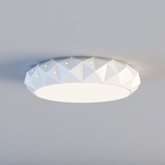 Geometric Ceiling Light 3D model for Modern Interiors
