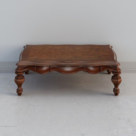 Elegant Vintage Coffee Table 3D model