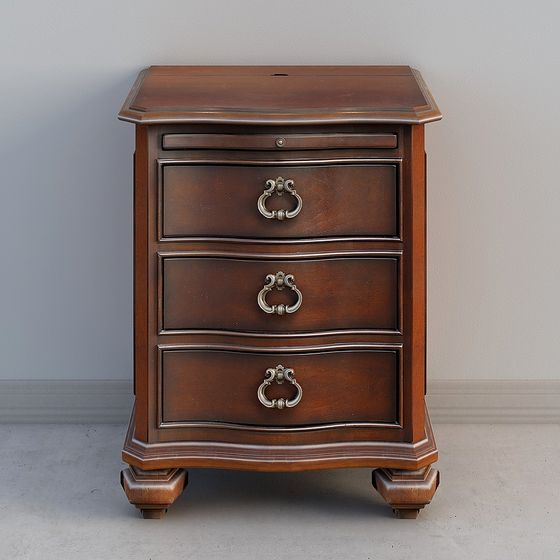 Vintage Modern Nightstand 3D model