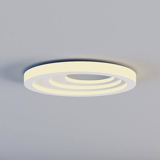 Sleek Ring Light 3D model for Modern Interiors