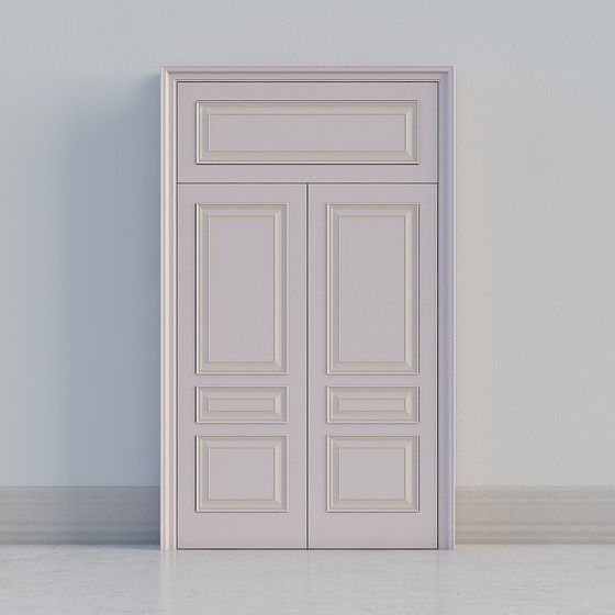 Classic Wooden Door 3D model