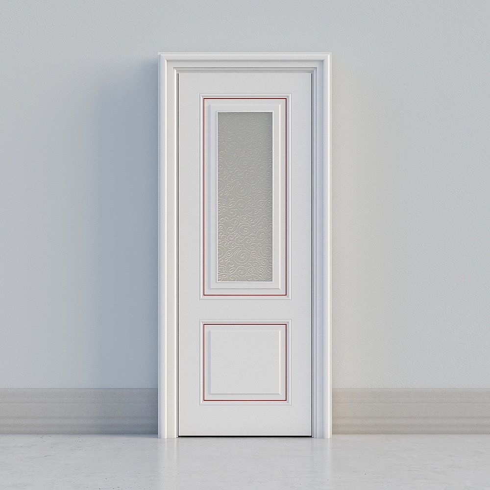 classic white windowed door