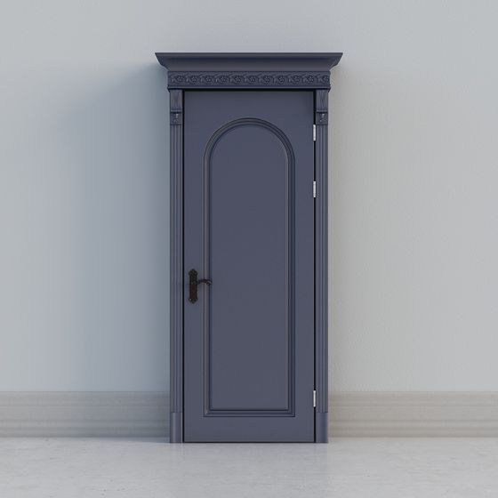 伝統的なヨーロッパの灰色のドア