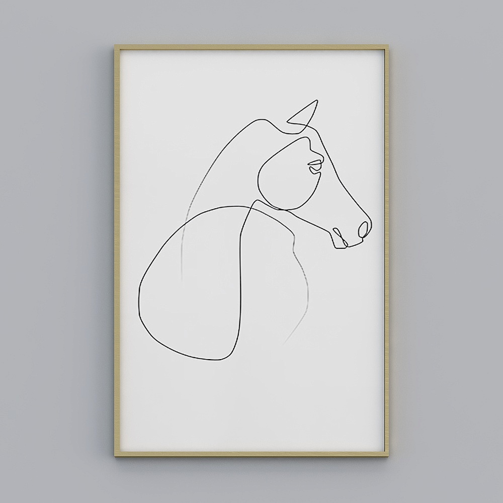 Scandinavian luxury decorative painting-Fontainebleau B