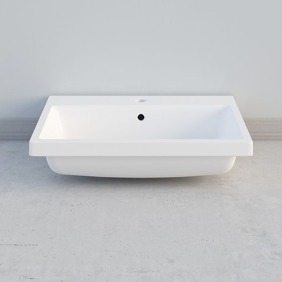 Square Sink 3D Model for Modern Interiors