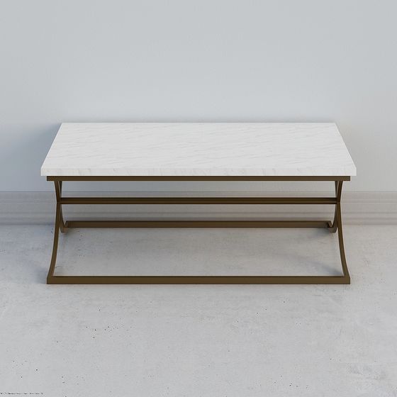 Urban Style Marble Coffee Table 3D model