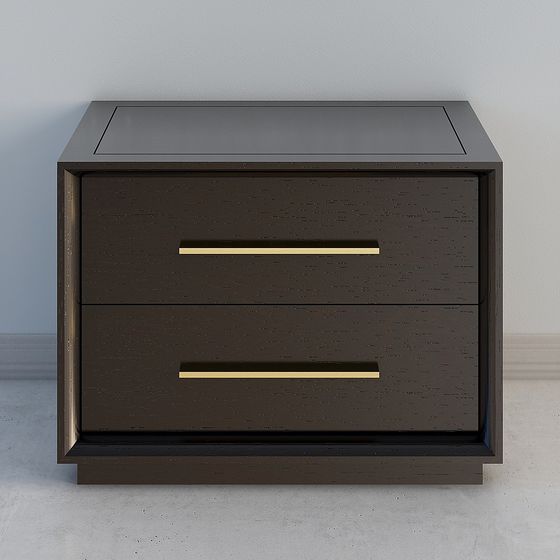 Urban Elegance Nightstand 3D model for Modern Interiors