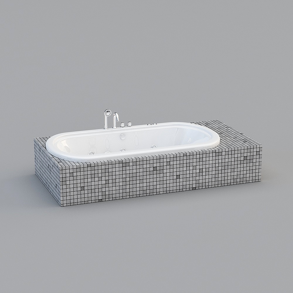 Modern bathtub 3d model (16)