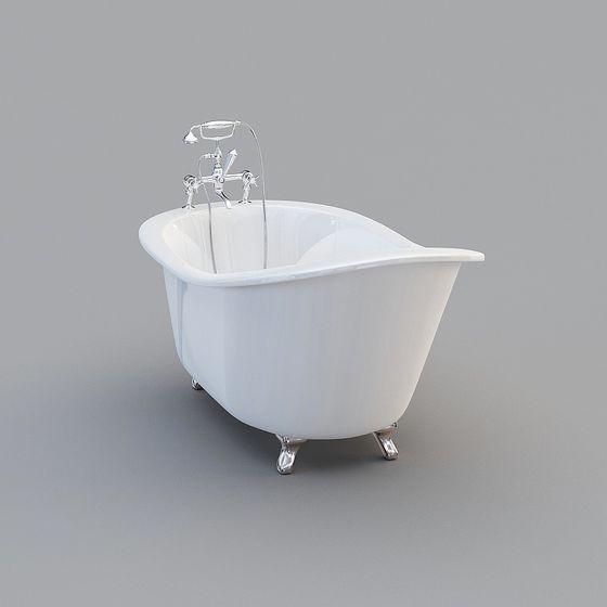 Vintage Bathtub 3D Model