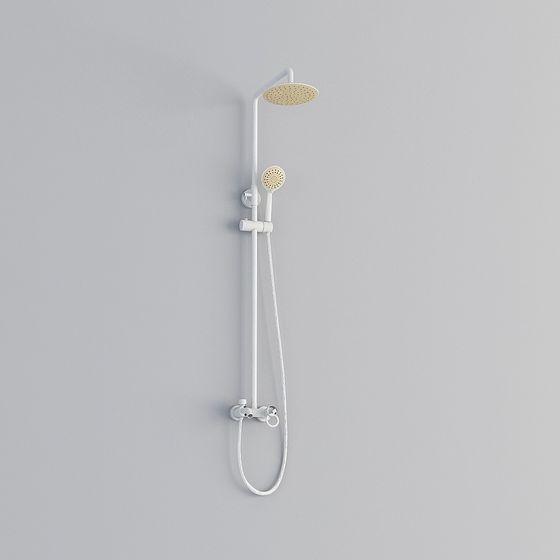 Elegant Shower System 3D model for Modern Spaces