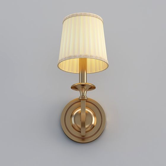 Stylish Vintage Wall Lamp 3D model for Interior Designs