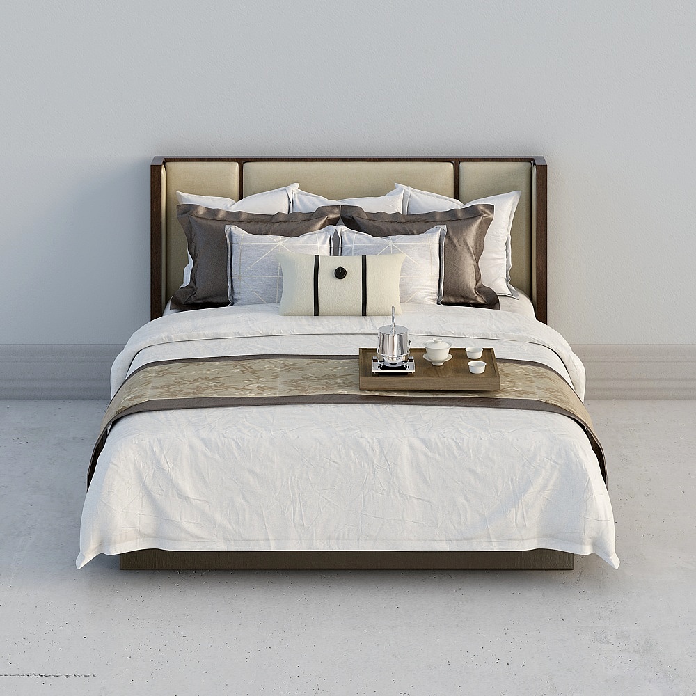 Urban Bedroom Bed 3D model