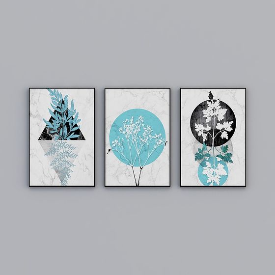 Abstract Plant Frame 3D model for Artistic Projects