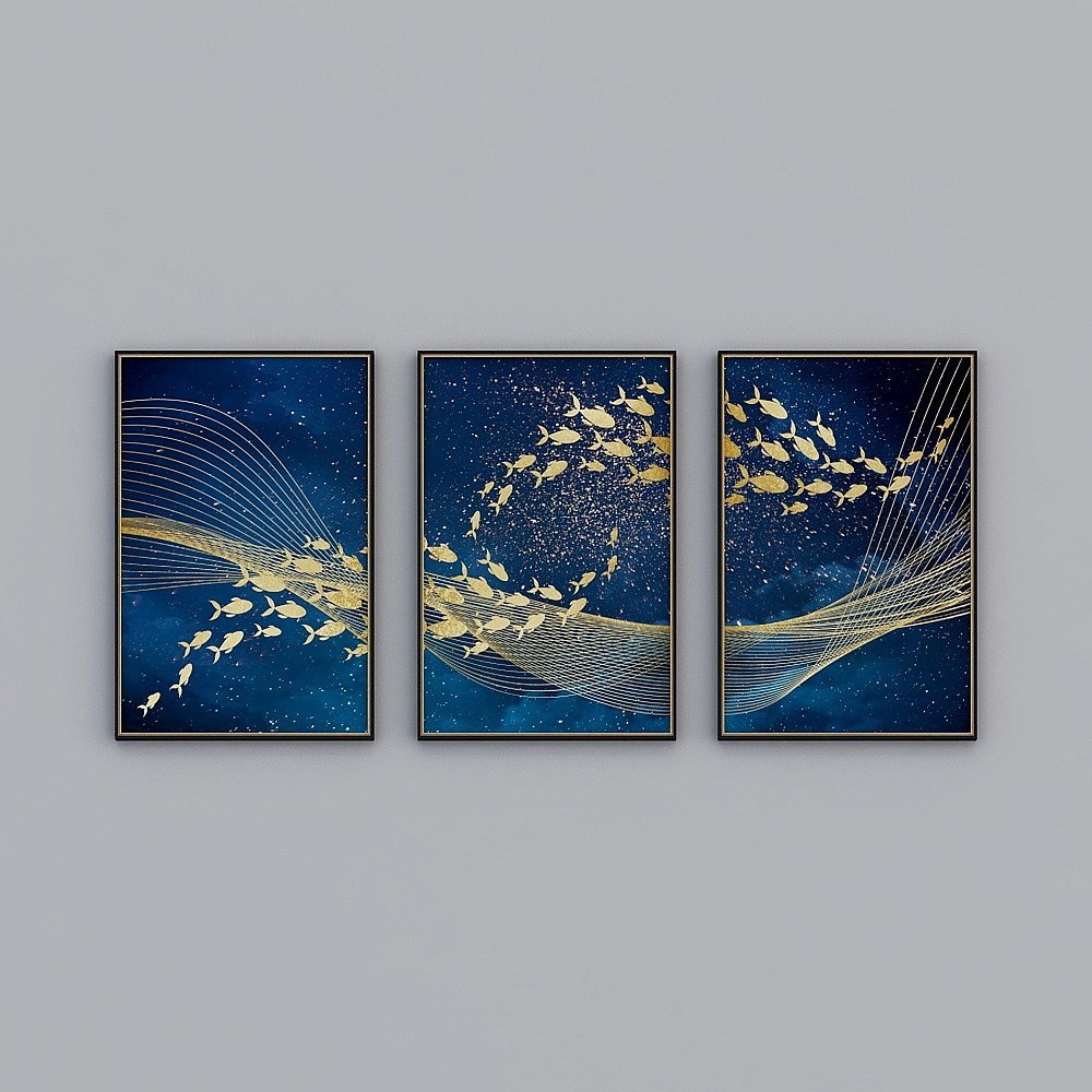 Phòng khách cá chép vàng Blue Star