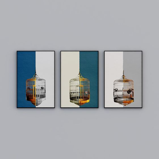 Stunning Hanging Birdcage 3D model