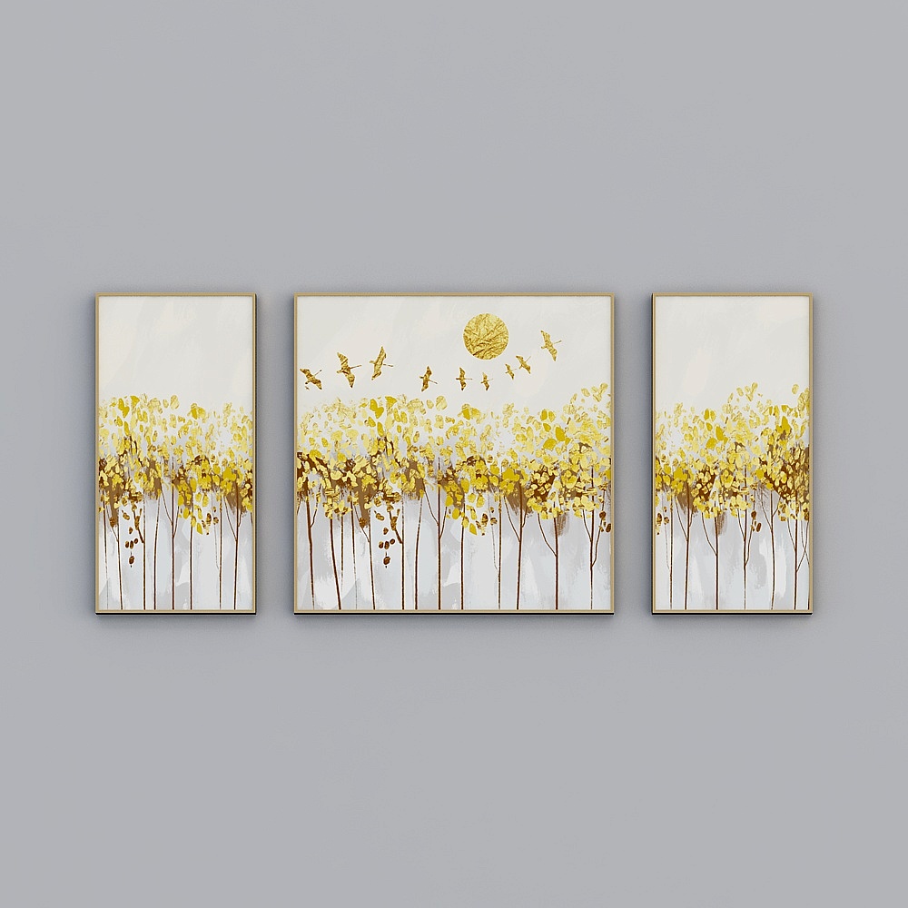 Autumn Forest Low Poly 3D model