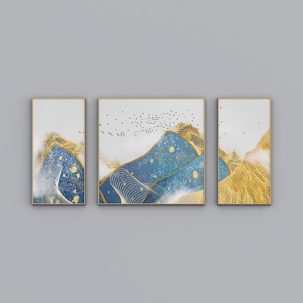 Original Modern simple New Abstract Chinese-style Ink Landscape 