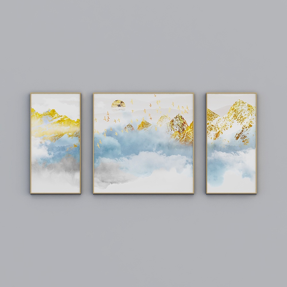 Cuadro abstracto de Jinshan de nubes chinas nuevo