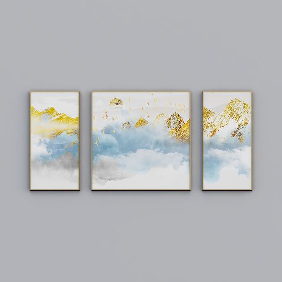 Cuadro abstracto de Jinshan de nubes chinas nuevo