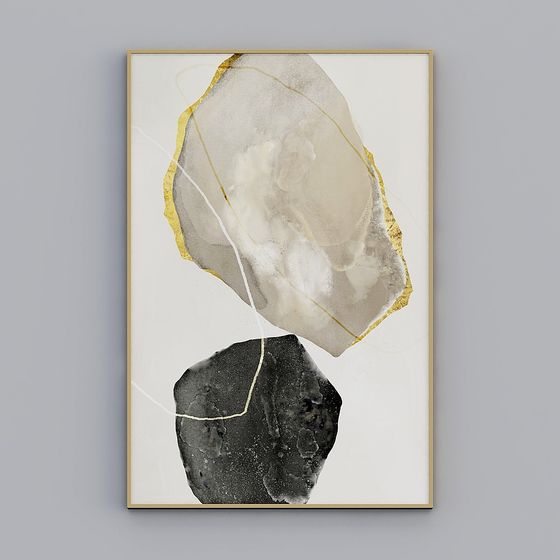Abstract Rock Frame 3D model