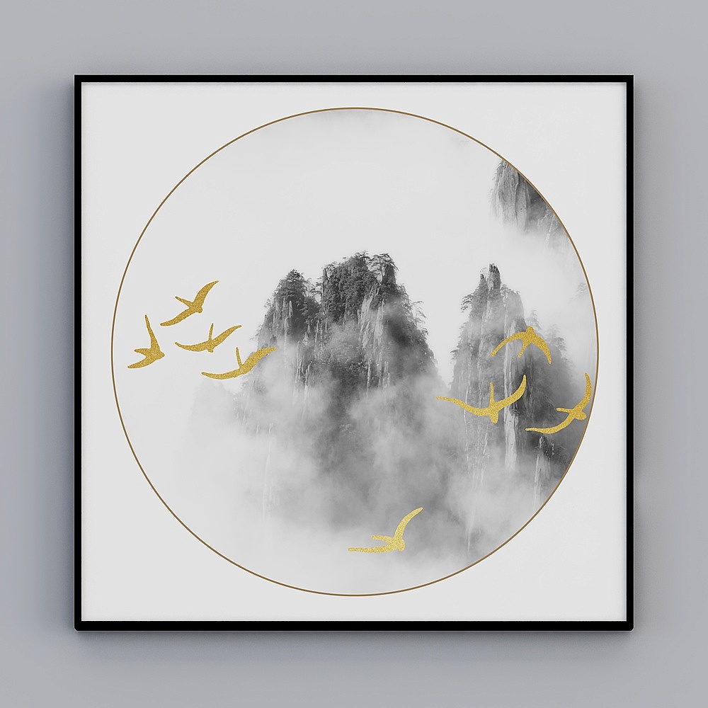Mountain Birds 3D Model