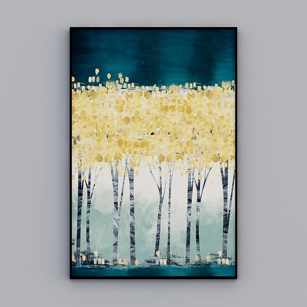 Dreamy Forest 3D Model - Low Poly Style