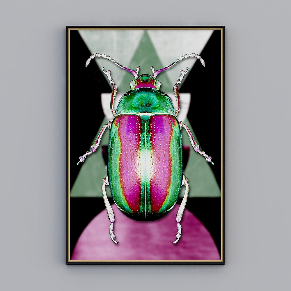 Colorful Rainbow Beetle 3D model