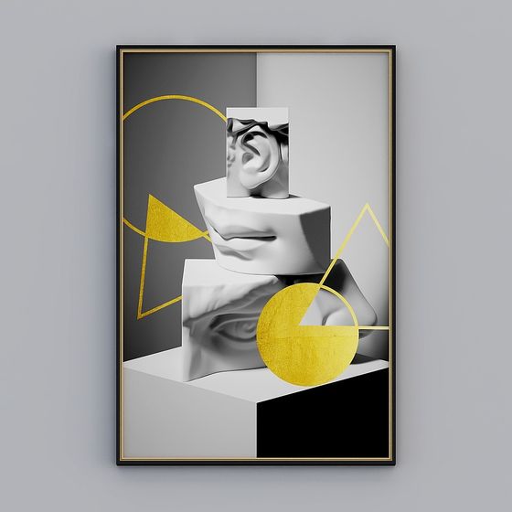 Abstract Whisper 3D model for Creative Projects