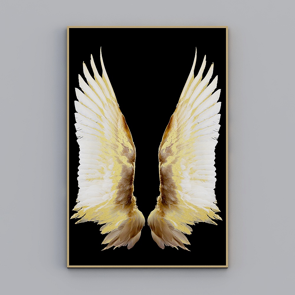 Golden Wings 3D Model
