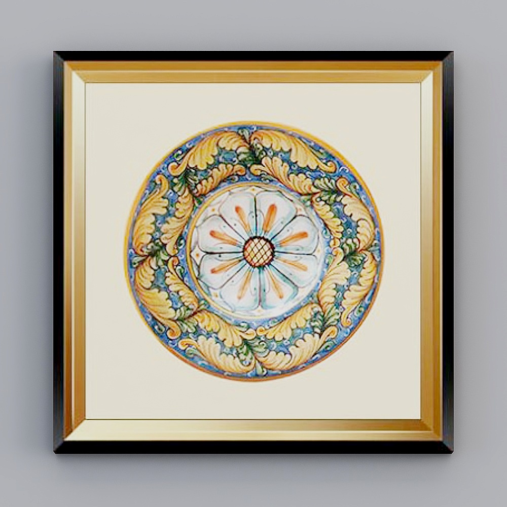 Of061-c- square 80cm-adornment alliance-luxury gold frame