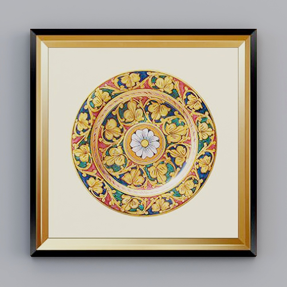 Of061-e- square 80cm-adornment alliance-luxury gold frame