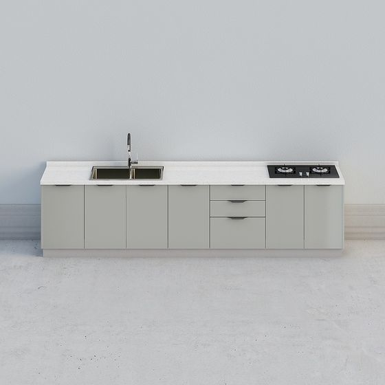 Modern Urban Kitchen 3D model