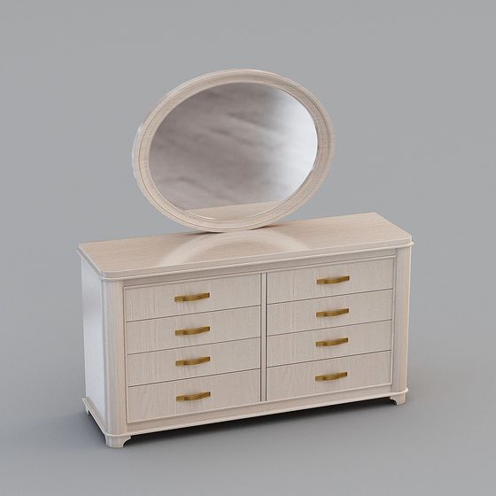 Elegant Vanity Table 3D Model for Modern Interiors