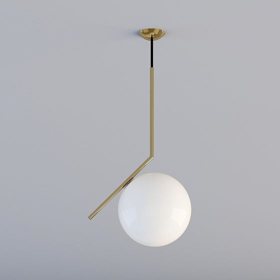 Elegant Minimalist Chandelier 3D model