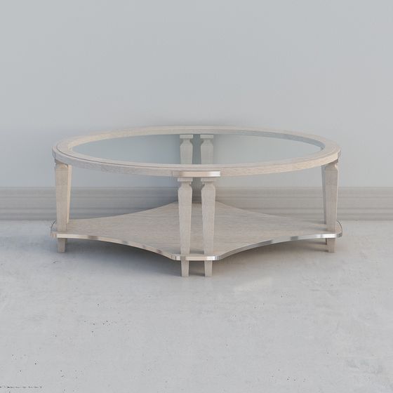 Polygon Table 3d Stylish Low-Polygon Round Table 3D model