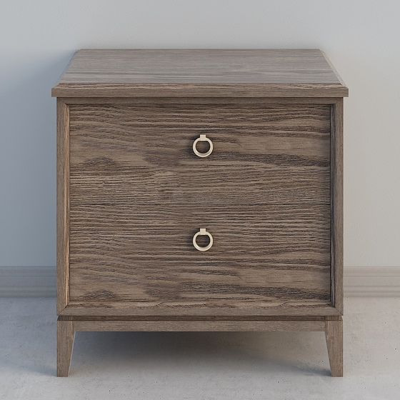 Urban Elegance Bedside Table 3D model