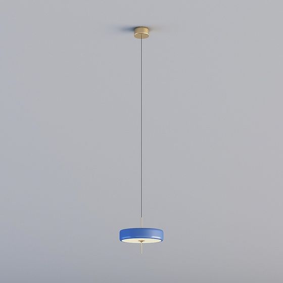 Todas las luces 3D son lámpara de araña de estudio de dormitorio de restaurante minimalista moderno SW-D3006-3BL-Azul