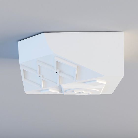 Minimalist Ceiling Decorative Panel 3D model