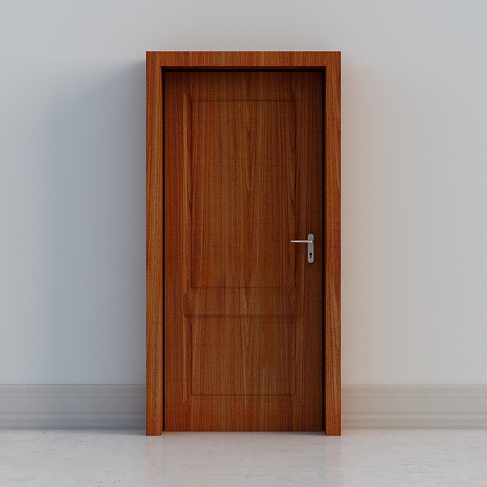 Stylish Low-Polygon 3D Door Model