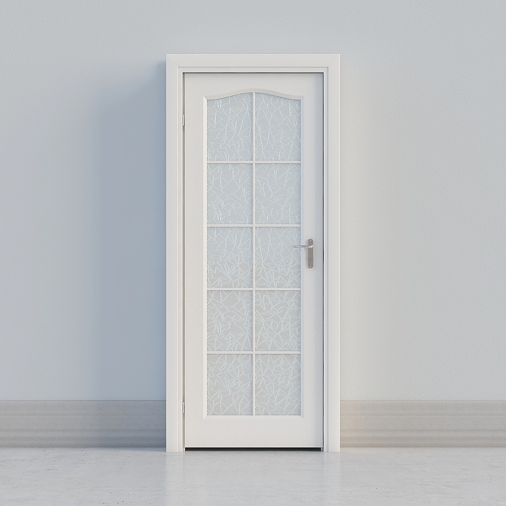 classic white windowed door