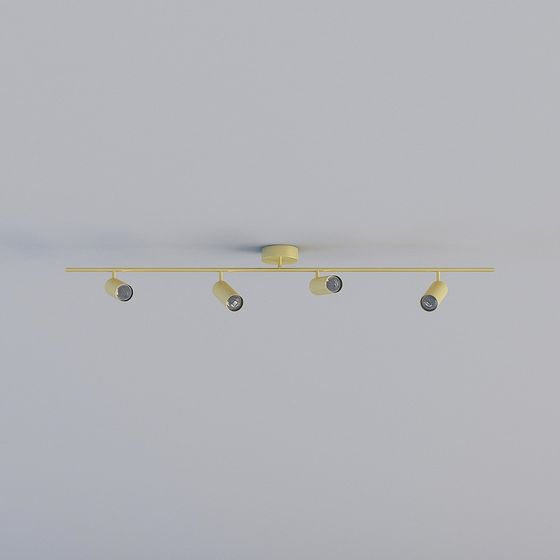 Faretto a binario LED moda commerciale ferro dorato