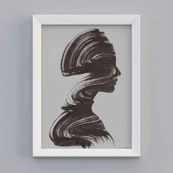 Abstract Low-Poly 3D Model for Modern Designs