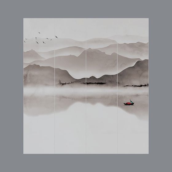 Misty Boat in the Mist 3D model