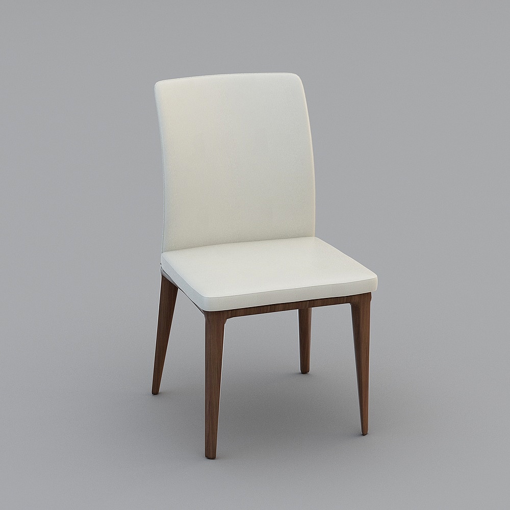 Sedia da Pranzo in Pelle Luxury Leggera