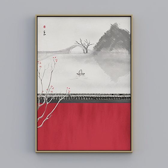 Winter Fishing Boat 3D model