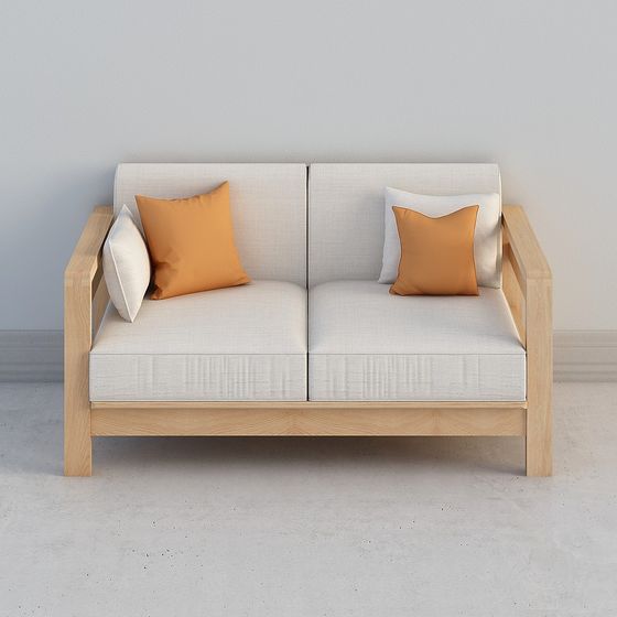 Sofá de doble respaldo estrecho y apoyabrazos dobles 0108100201