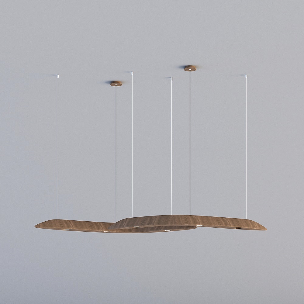 3D lights FP-Nordic Modern Minimalist Restaurant Bar Solid Wood 
